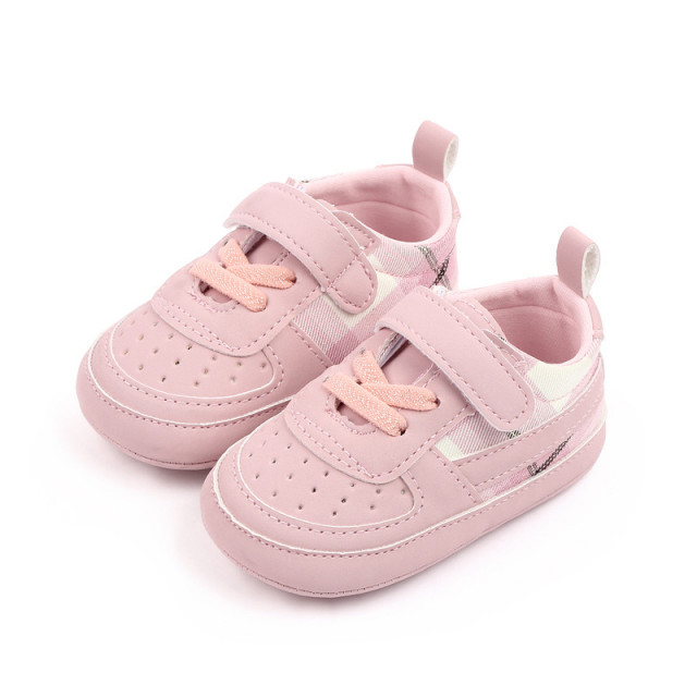 Superbaby Tenisi roz pentru fetite - plaid