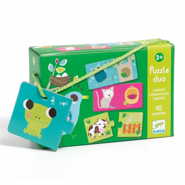 Puzzle duo Habitat, Djeco