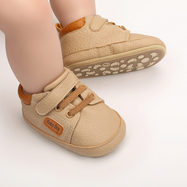 Pantofiori crem pentru baietei - Baby Boy