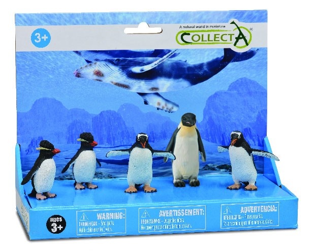 Set 5 figurine pictate manual Pinguini