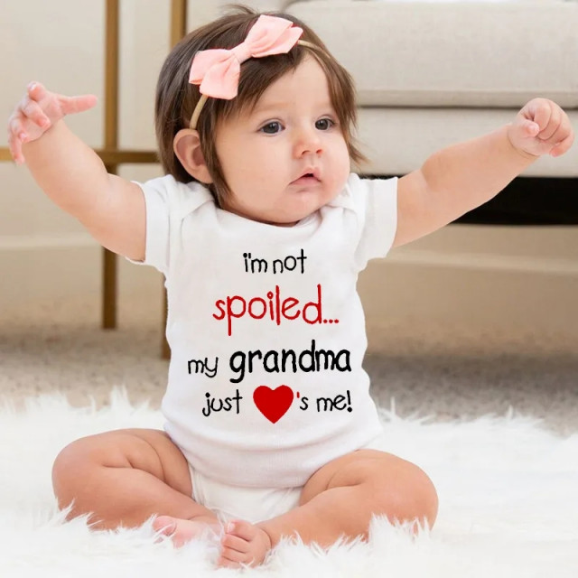 Body alb pentru bebelusi - I'm not spoiled...
