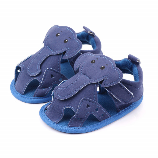 Superbaby Sandalute albastre pentru baietei - elefantelul