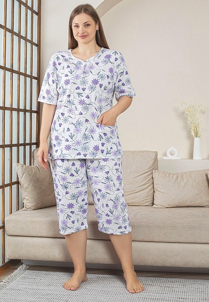 aparat masura curent Pijama Dama Masura Mare Berfin 9005-01