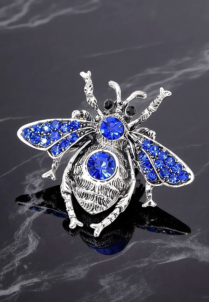 Brosa Metalica cu Pietre Beetle 01