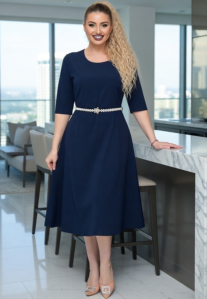 curea mașina de cusut Rochie Cloș Julieta + Curea Cadou 05