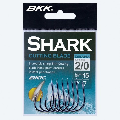 Carlige BKK Iseama Shark, Black Nickel (Marime Carlige: Nr. 1) BKK