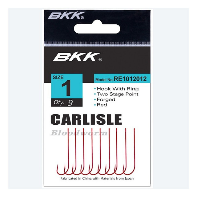 Carlige BKK Red Carlisle Bloodworm-R