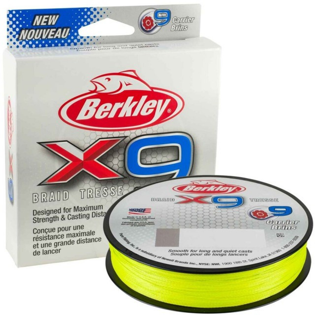 Fir textil X9 Low Vis galben fluo 150m Berkley (Diametru fir: 0.08 mm) BERKLEY imagine 2022