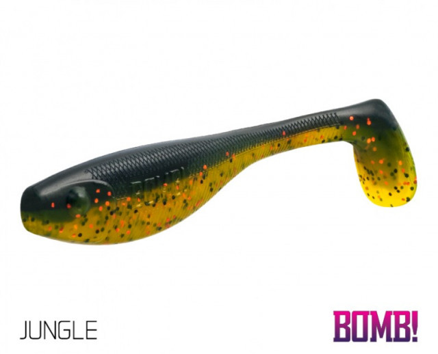 Shad Delphin BOMB Fatty, Jungle, 10cm, 5 buc