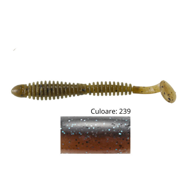 Shad Tiemco Locoism Flexy 3.5″, culoare 239, 8.9cm, 7buc 239