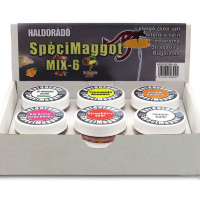 Viermisori artificiali Haldorado SpeciMaggot Mix-6, 6 bc Haldorado imagine 2022
