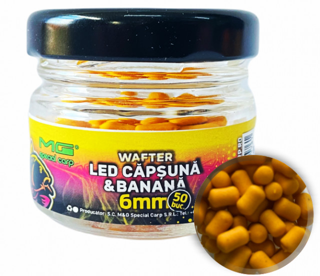 Wafter Dumbell LED Feeder MG Carp, 6mm, 50buc (Aroma: Ananas-Mango)