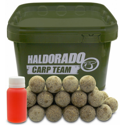Boiles Haldorado Big Feed C21, galeata 1kg + 100 ml aroma, 21mm (Aroma: Crap Salbatic) Haldorado