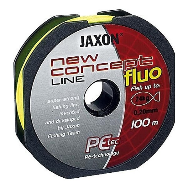 Fir textil Concept Line 100m galben fluo Jaxon (Diametru fir: 0.10 mm)