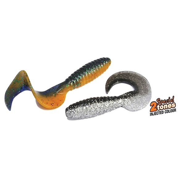 Naluca Fun Tail Grub Green Lime 85mm, 10buc/plic Rapture