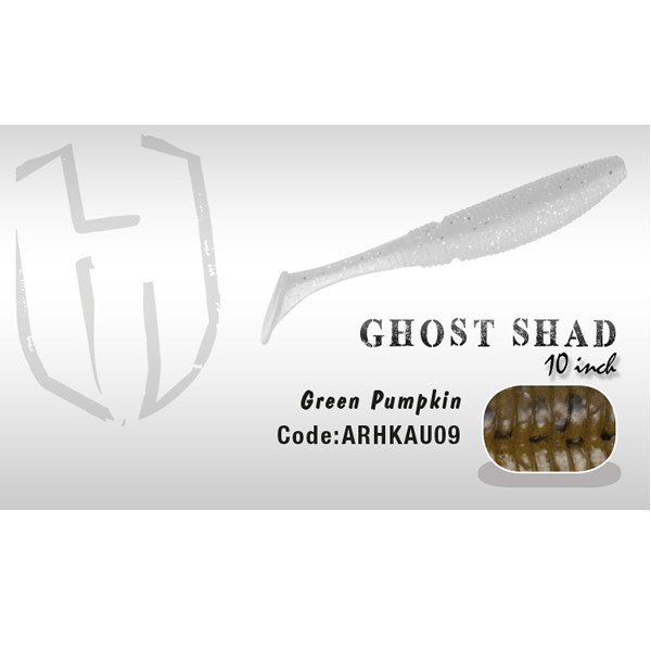 Shad Ghost 10cm Green Pumpkin Herakles Pret Super Mic 10cm