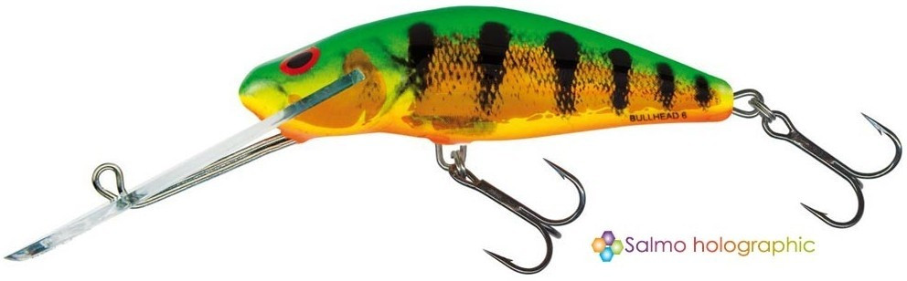 Vobler Salmo Bullhead BD8SDR, culoare Holographic Fire Tiger, 8cm, 17g