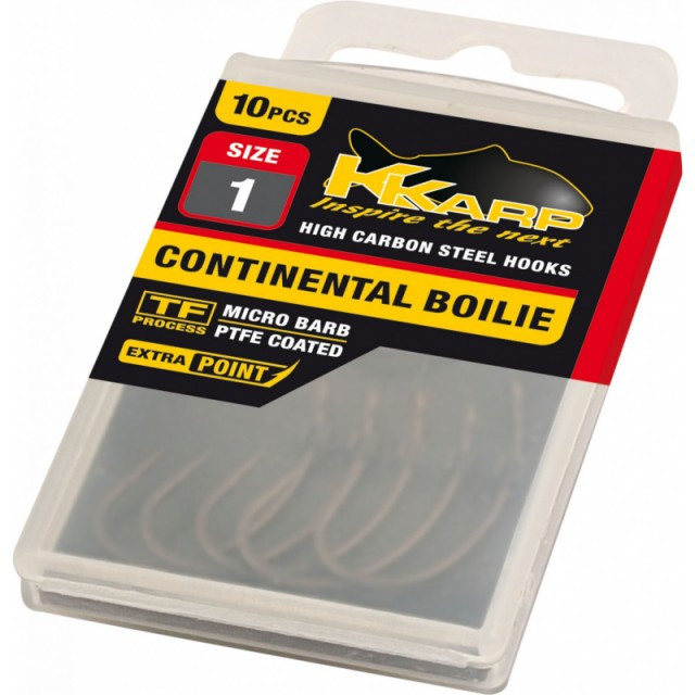 Carlige Continental Boilie, 10buc/plic K-Karp (Marime Carlige: Nr. 4) Pret Super Mic (Marime