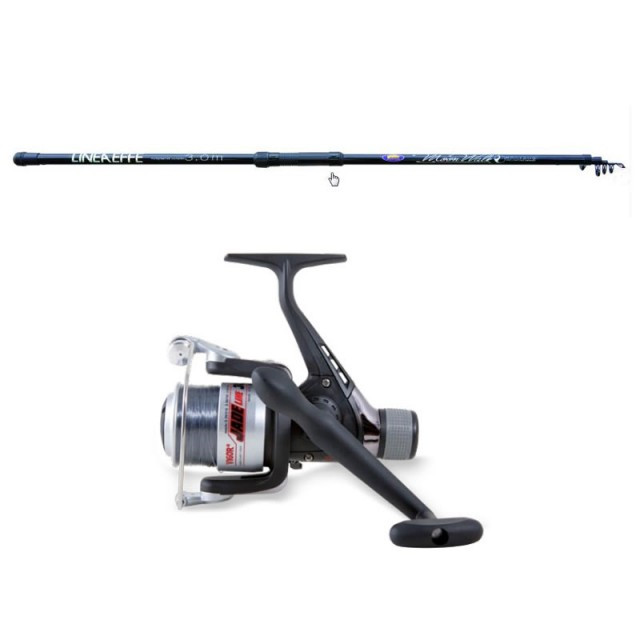Combo Lanseta Telescopica MoonWalk 3,60m / mulineta Vigor Jade 40 LineaEffe