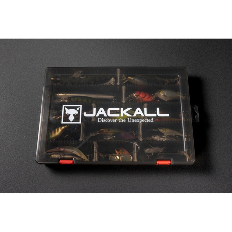 Cutie pentru Naluci Jackall 2800D Tackle M, Culoare Clear Black, 27.5×18.5×3.9cm JACKALL imagine 2022