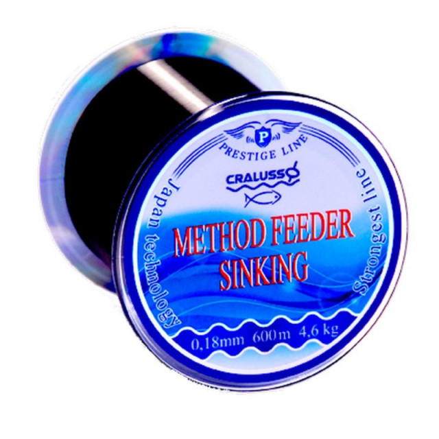 Fir Cralusso Method Feeder Sinking, negru, 600 m (Diametru fir: 0.18 mm) 0.18