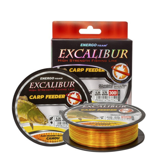 Fir EnergoTeam Excalibur Carp Feeder, multicolor, 300m (Diametru fir: 0.18 mm)