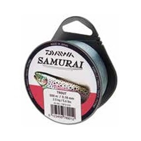 Fir Monofilament Daiwa Samurai Trout, Transparent, 500m (Diametru fir: 0.20 mm)