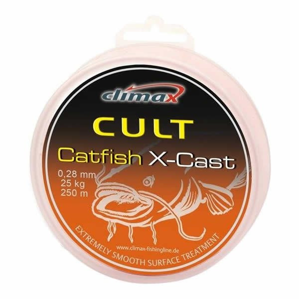 Fir textil Climax Cult Catfish X-Cast, portocaliu, 250m (Diametru fir: 0.39 mm) 0.39