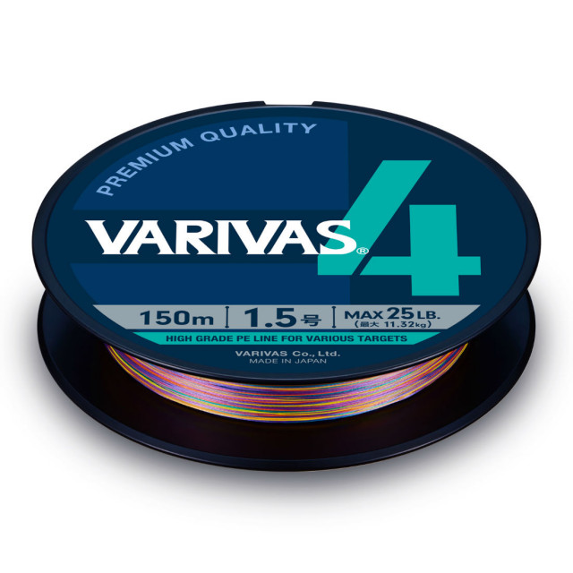 Fir textil Varivas PE 4 Marking Edition, Vivid 5 Color, 150m (Diametru fir: 0.16 mm)