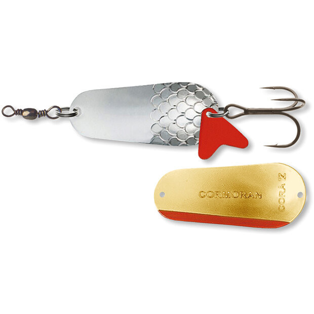Lingura oscilanta Cormoran Cora-Z, Silver-Gold, 5.8 cm, 22 g