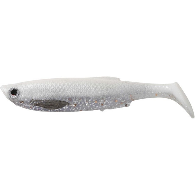 Naluca Savage Gear Bleak Paddle Tail, White-Silver, 10cm, 8g, 4bc 10CM