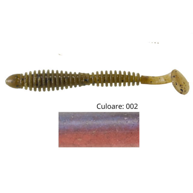 Shad Tiemco Locoism Flexy 3.5″, culoare 002, 8.9cm, 7buc 002