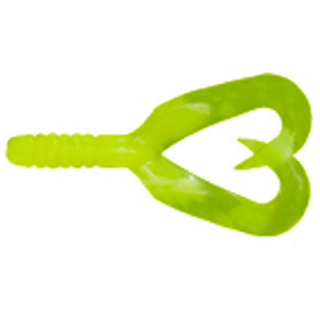 Twister Mann’s Twintail, Chartreuse, 4cm, 8buc 4cm