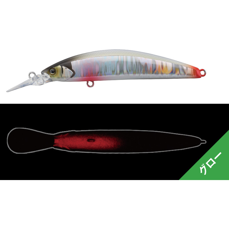 Vobler Jackall Tricoroll GT 72MD-F, culoare Ecchu Ukimizu White Back, 7.2cm, 6.6g 6.6G