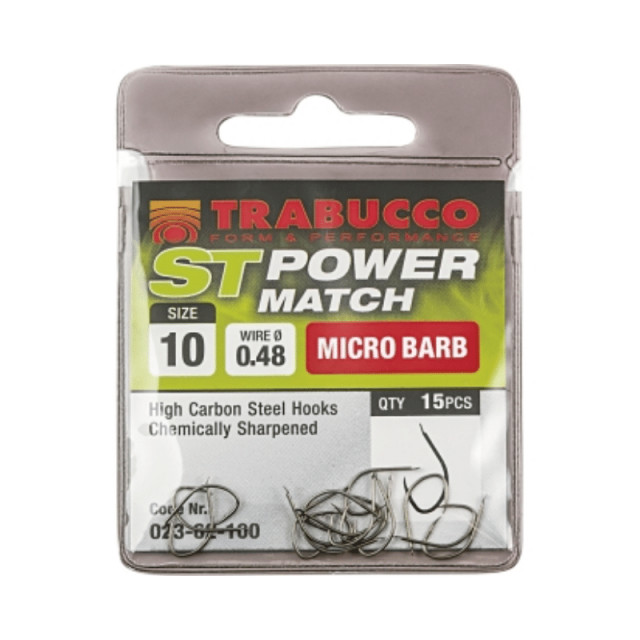 Carlige Trabucco ST Power Match, 15 buc