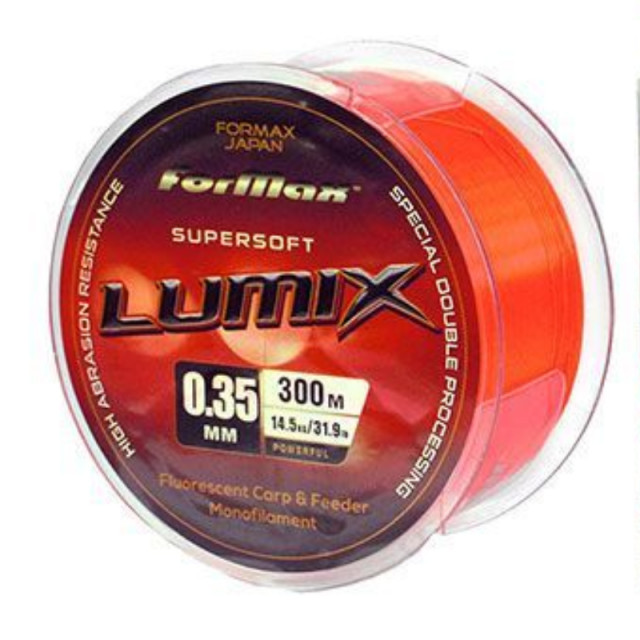 Fir Formax Lumix, Rosu Fluo, 300m (Diametru fir: 0.35 mm)