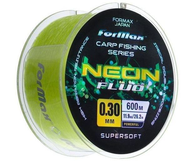 Fir Monofilament Formax Carp Neon Fluo, 600m (Diametru fir: 0.30 mm)