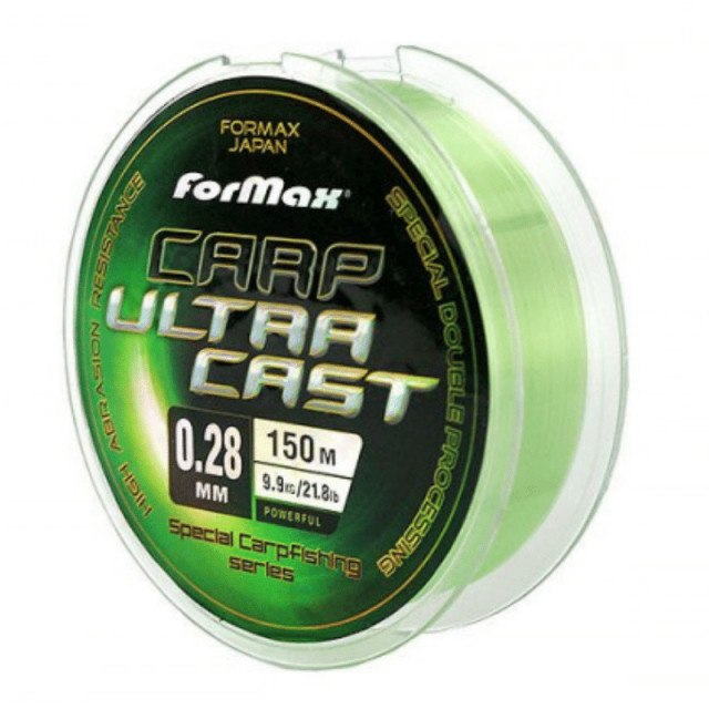 Fir Monofilament Formax Carp Ultracast, verde deschis, 300m (Diametru fir: 0.35 mm) Formax