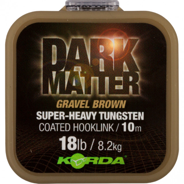 Fir textil camasuit Korda Dark Matter Super-Heavy Tungsten Coated, maro, 10m (Rezistenta fir: 25 lbs)