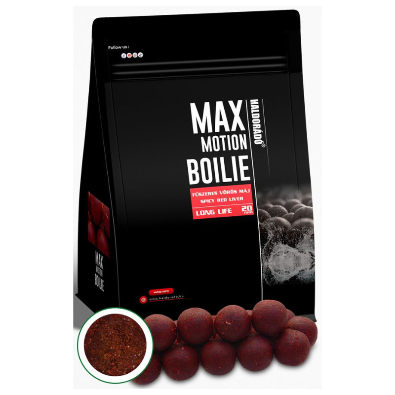 Boilies Haldorado Max Motion Boilie Long Life, 20mm, 800g (Aroma: Ananas Dulce) Pret Super Mic 20mm