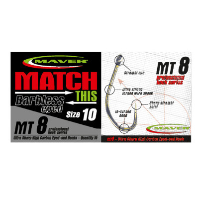 Carlige Maver Match This MT8, 10bc (Marime Carlige: Nr. 12) MAVER