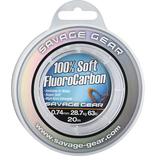 Fir Savage Gear Soft Fluorocarbon, transparent, 15m (Diametru fir: 1.00 mm) pescar-expert.ro imagine 2022