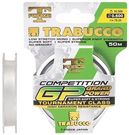 Fir Trabucco T-Force Competition GP, Transparent, 50m (Diametru fir: 0.22 mm)