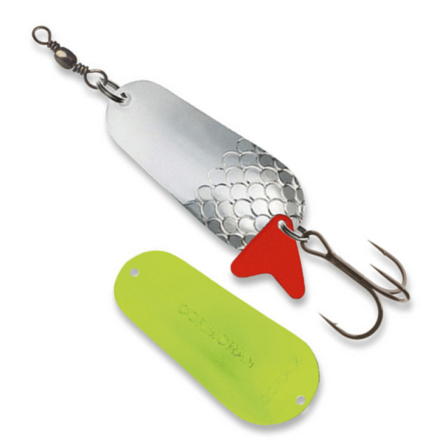 Lingurita oscilanta Cormoran Cora Z, Silver-Chartreuse, 3.5cm, 6g 3.5cm