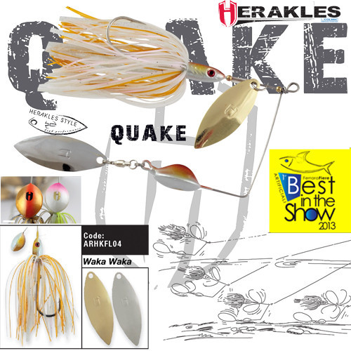 Spinnerbait Herakles Quake, Waka Waka, 17.5g