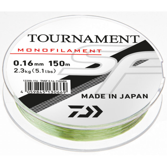 Fir Monofilament Daiwa Tournament SF, verde, 300m (Diametru fir: 0.36 mm)