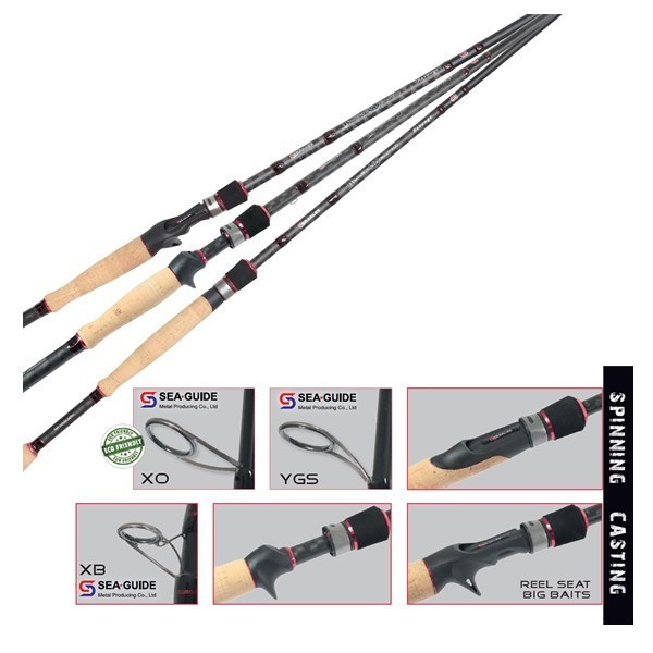 Lanseta Black Weapon Revenge Cast 6’6″ 3/16-5/8 Medium Herakcles 3/16-5/8