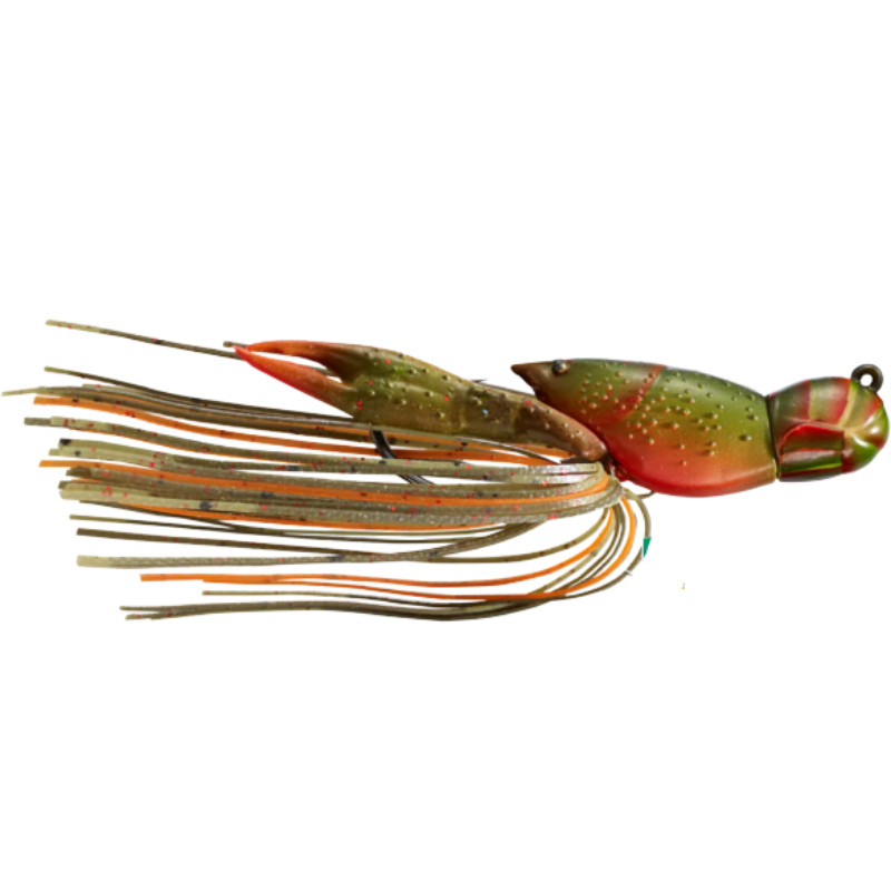 Naluca Livetarget Hollow Crawfish Jig, culoare Olive-Orange, 4cm, 11g 11g