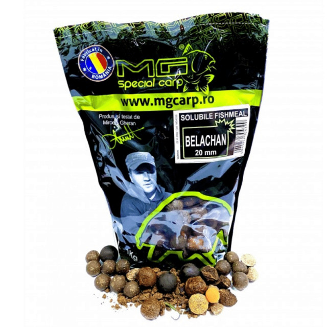 Boiles solubil 20mm Fishmeal 1kg MG Carp (Aroma: Belachan) Pret Super Mic 1kg