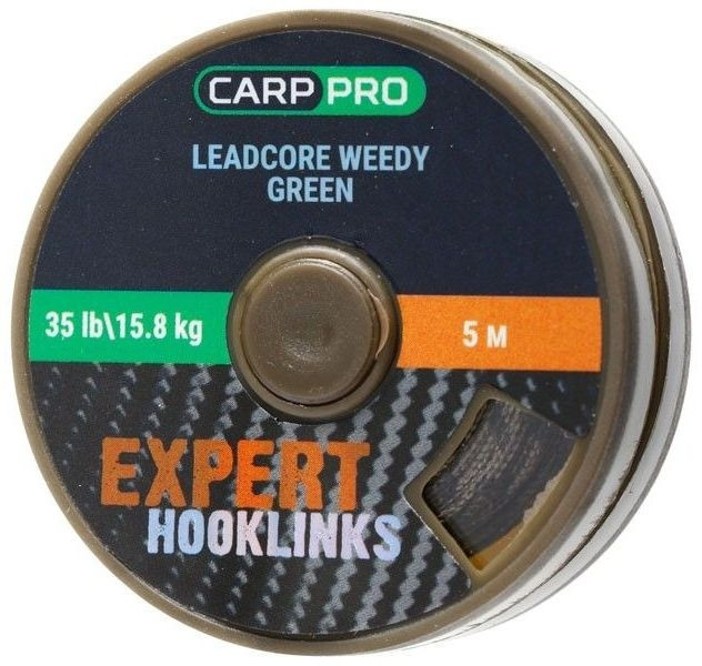 Fir Leadcore Carp Pro Coated Hooklink, verde, 5m
